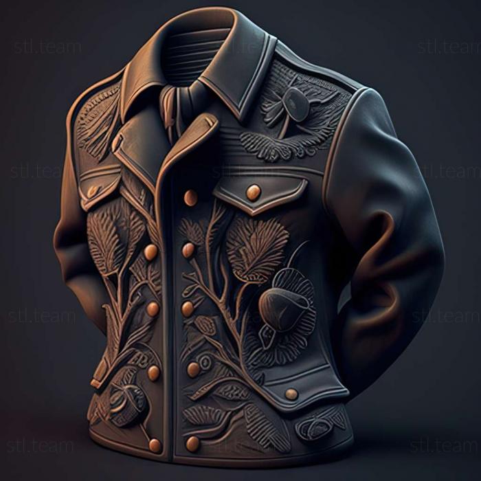 3D model Black pea jackets game (STL)